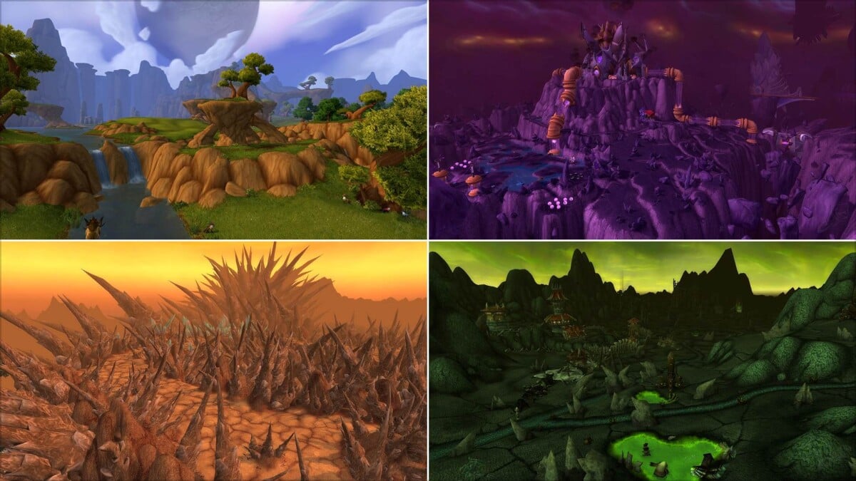 WoW TBC Zones Ranked