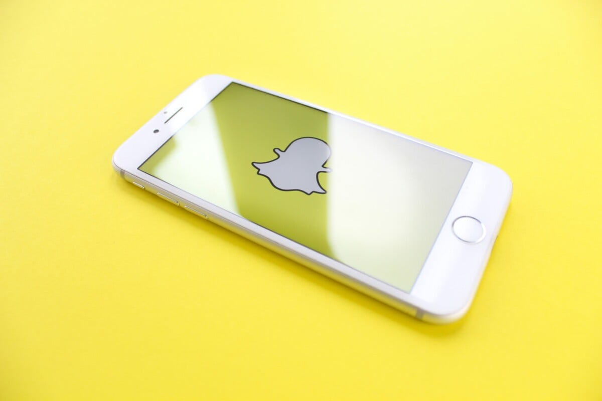 snapchat image on smart phone